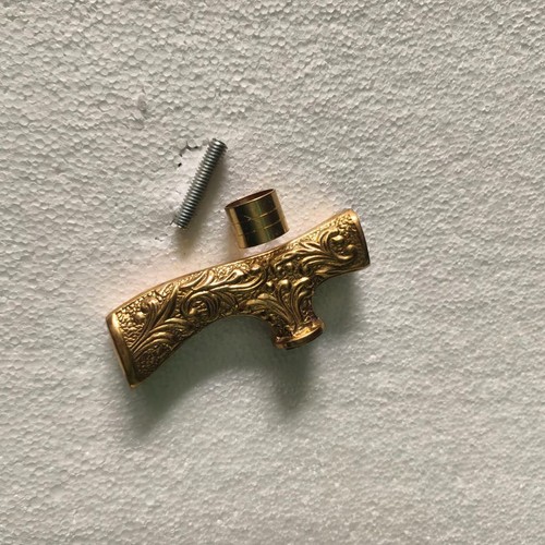 Antique brass engraved walking - antique,