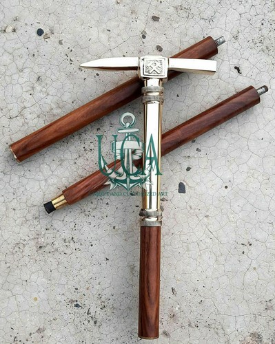 Ice axe look designer brass - look,